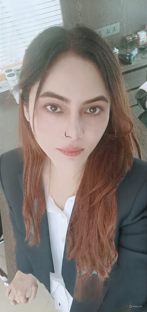 Vibha Jain, confidence hypnotherapist in Mumbai, in a professional navy blazer